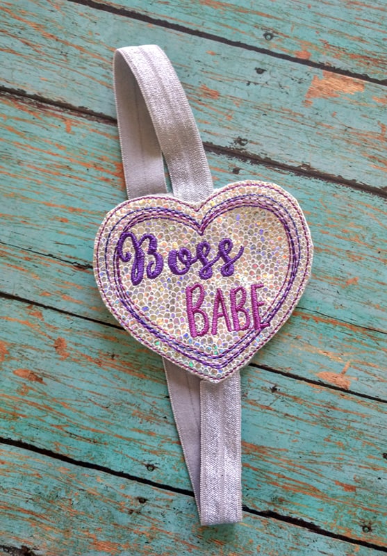 Boss Babe Book Band - Digital Embroidery Design