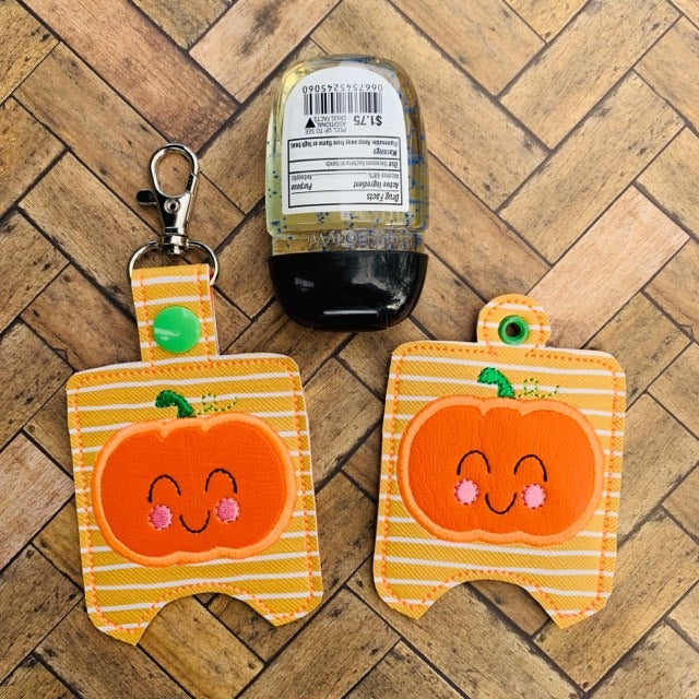 Applique Pumpkin Sanitizer Holder - DIGITAL Embroidery DESIGN