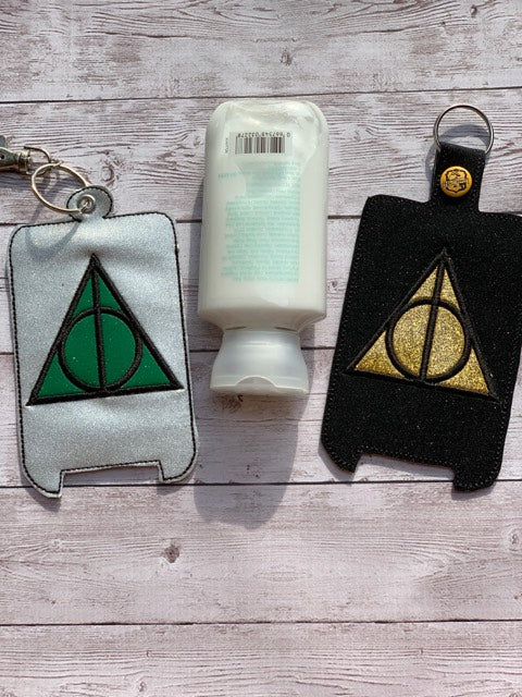 Wizard Triangle Applique Lotion Holders 5x7 - DIGITAL Embroidery DESIGN