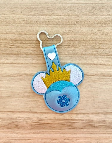 Ice Queen Mouse Fobs -  DIGITAL Embroidery DESIGN