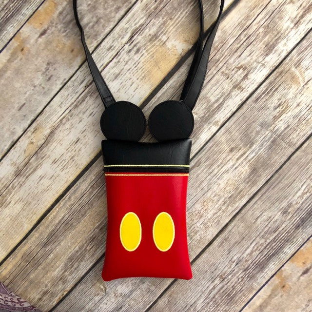 3D Mr. Mouse Zipper Bag - 2 Sizes - Digital Embroidery Design