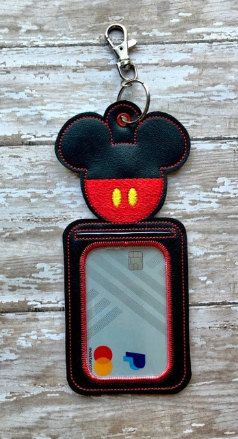 Mister Mouse ID Holder 5x7 only - Digital Embroidery Design