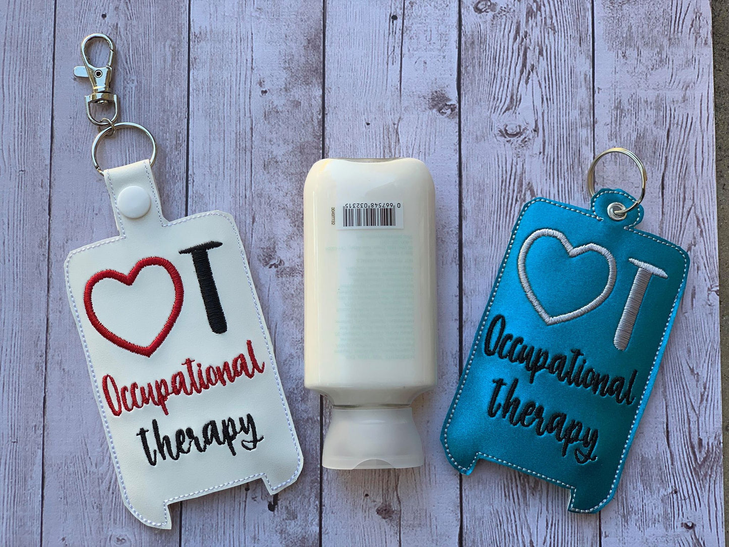 Occupational Therapy Lotion Holder 5x7 included- DIGITAL Embroidery DESIGN
