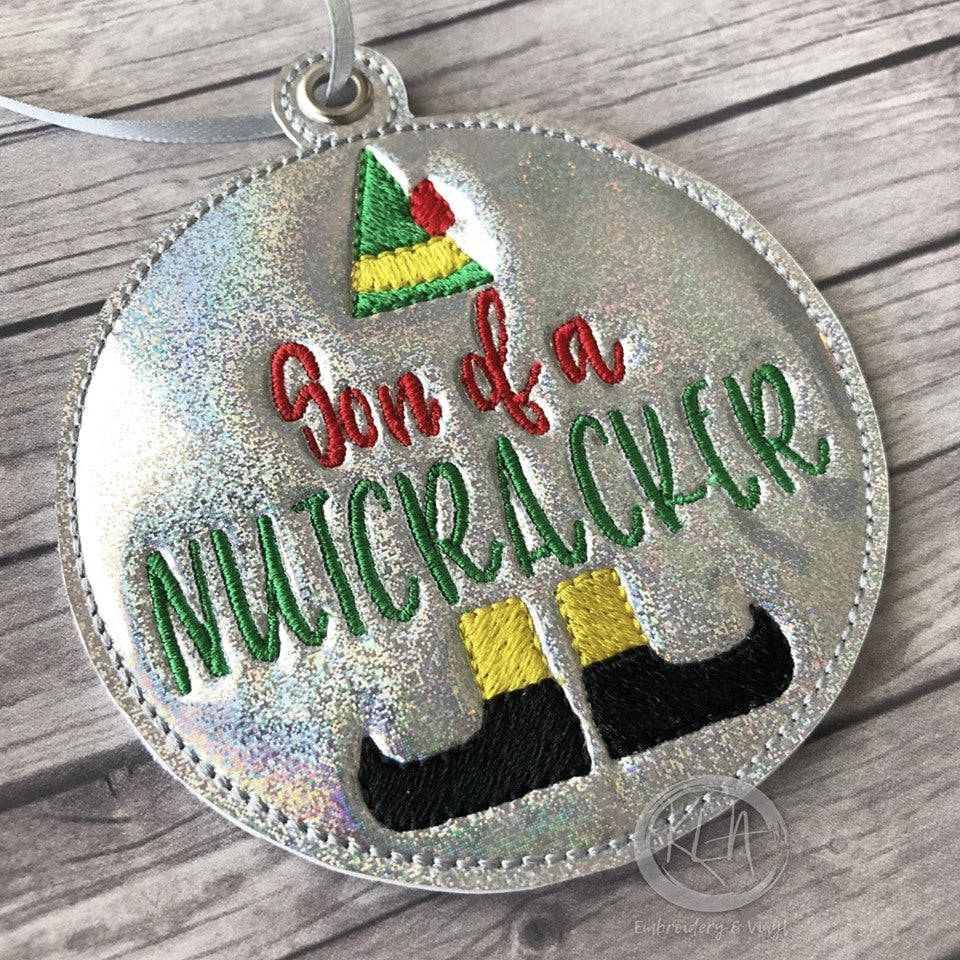 Son of a Nutcracker Ornament - Digital Embroidery Design