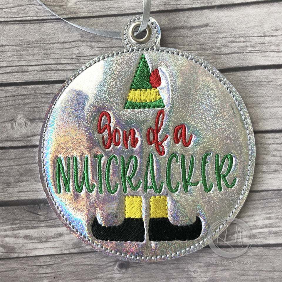 Son of a Nutcracker Ornament - Digital Embroidery Design