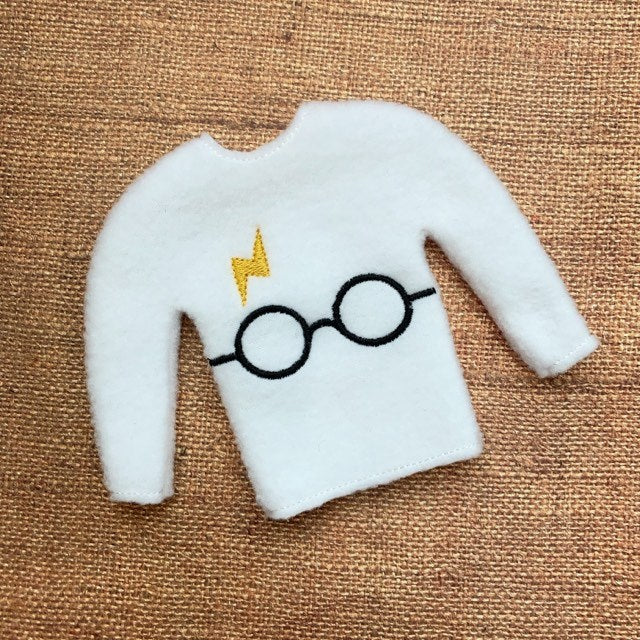 Wizard Boy Doll Sweater 5x7 - Digital Embroidery Design