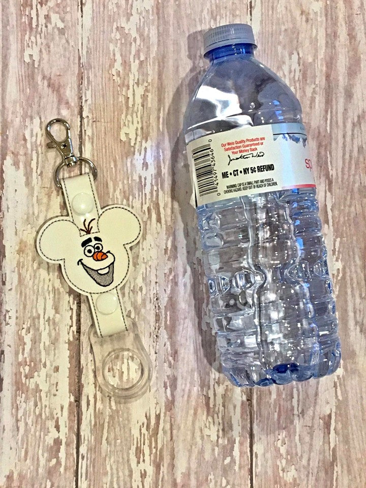 Funny Snowman Mouse Water Bottle Holders - DIGITAL Embroidery DESIGN