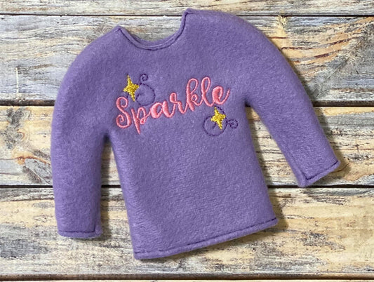 Sparkle Doll Sweater 5x7 - Digital Embroidery Design
