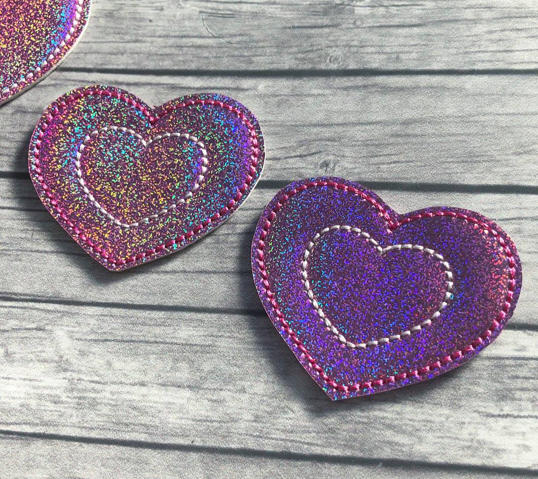 Heart Cut Out Felties - 3 sizes - Digital Embroidery Design