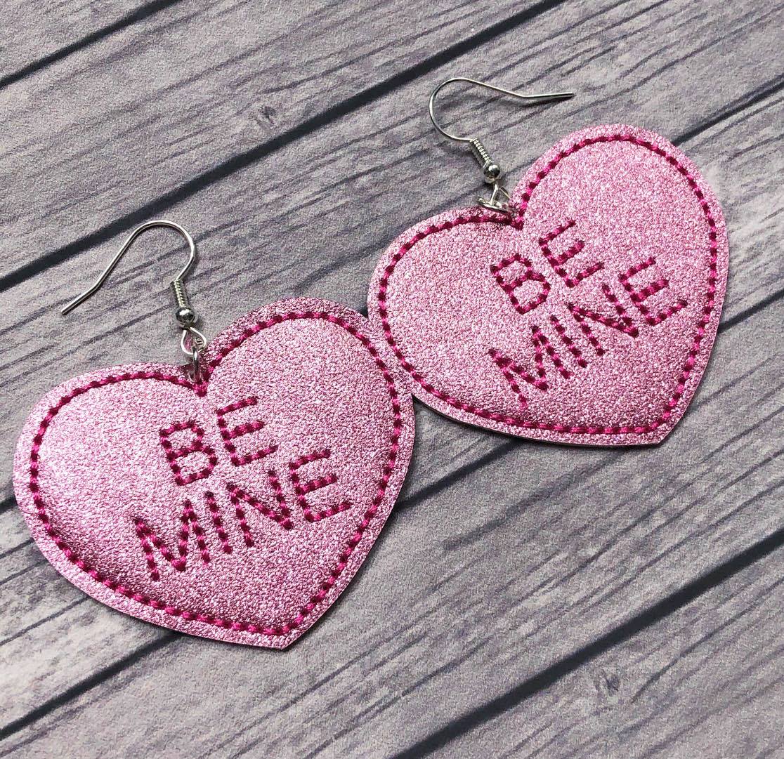 Be Mine Heart Felties - 3 sizes - Digital Embroidery Design