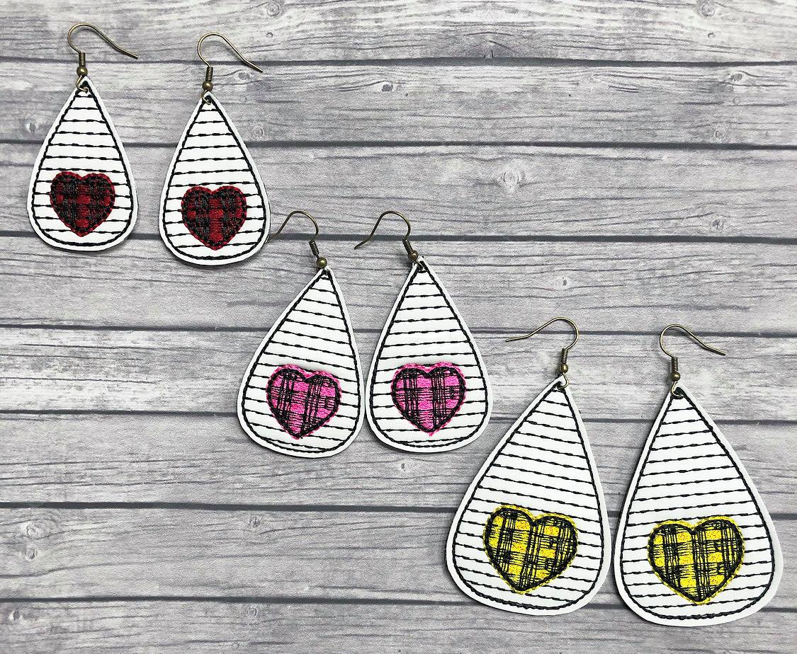 Sweet Susie Earrings - 3 sizes - Digital Embroidery Design