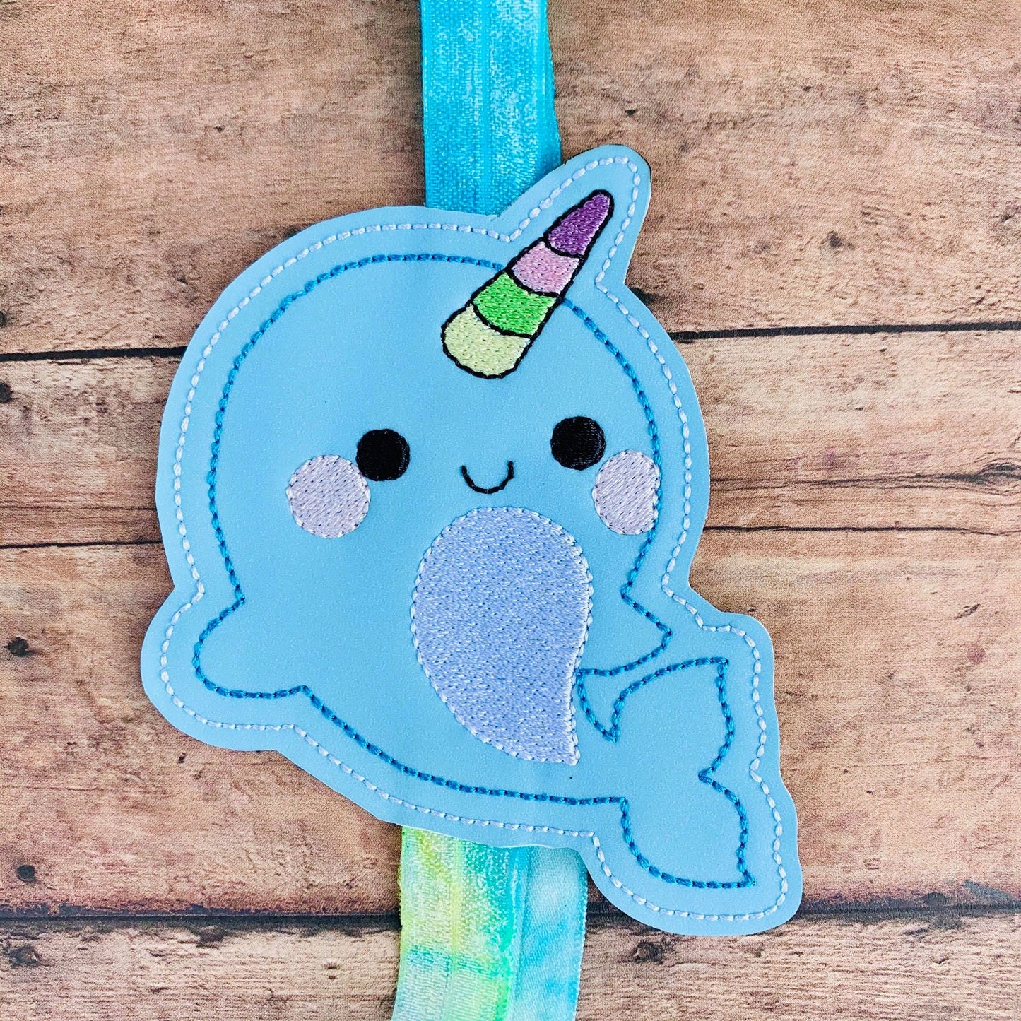 Narwhal Book Band - Digital Embroidery Design