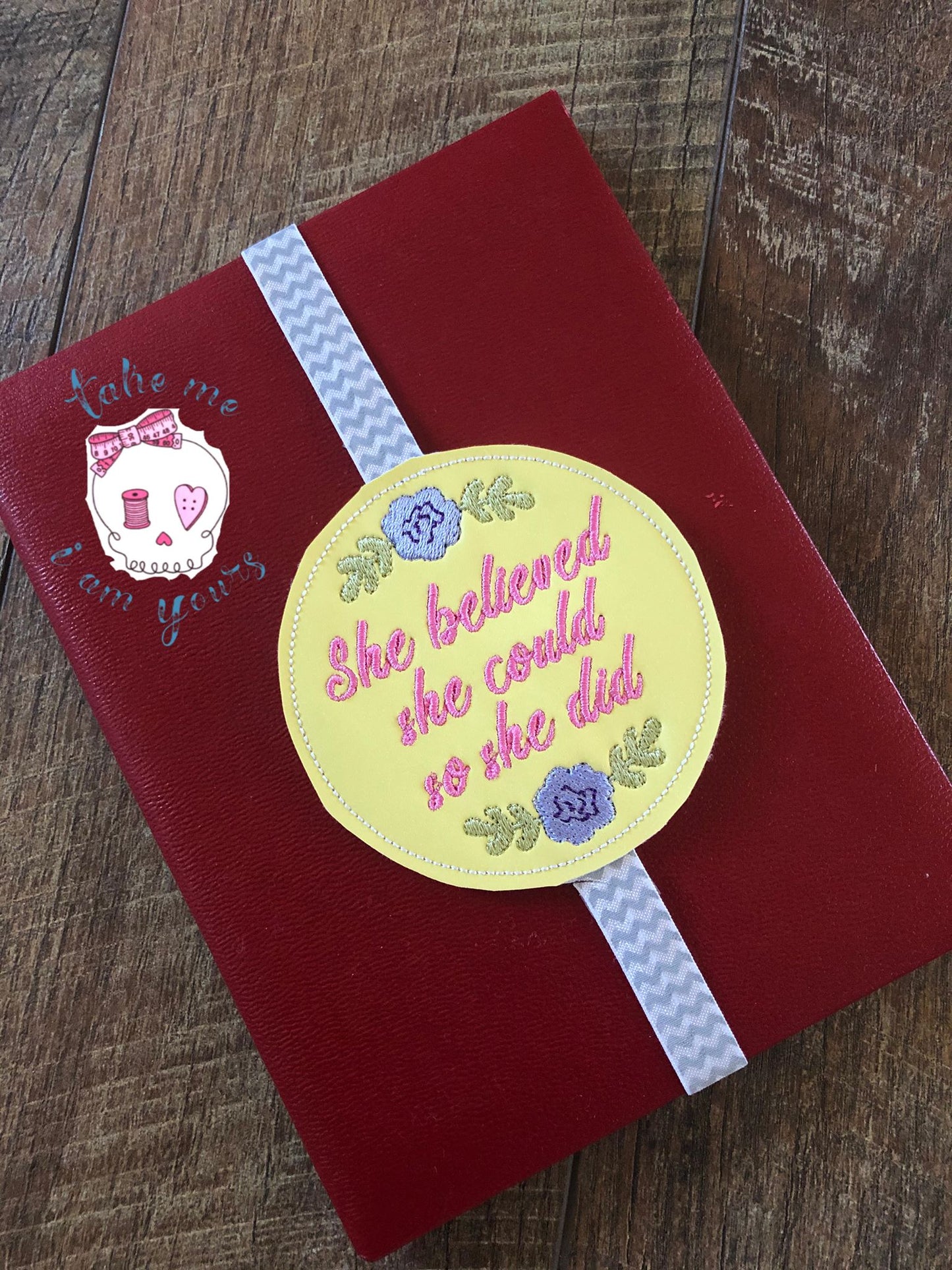 She Believed She Could Book Band - Digital Embroidery Design