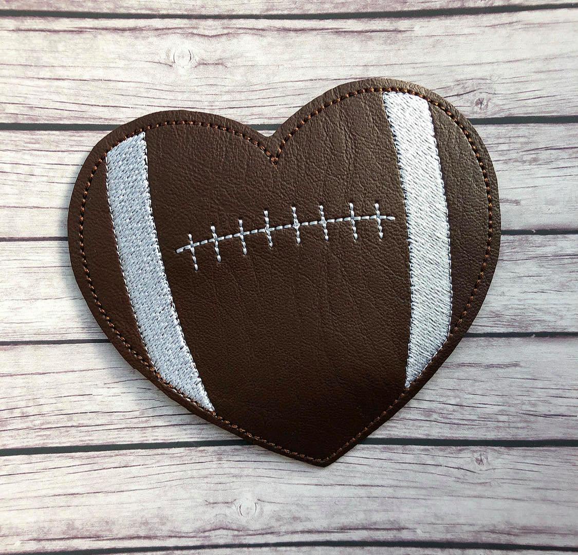 Sport Heart Feltie Set of 6 - Digital Embroidery Design