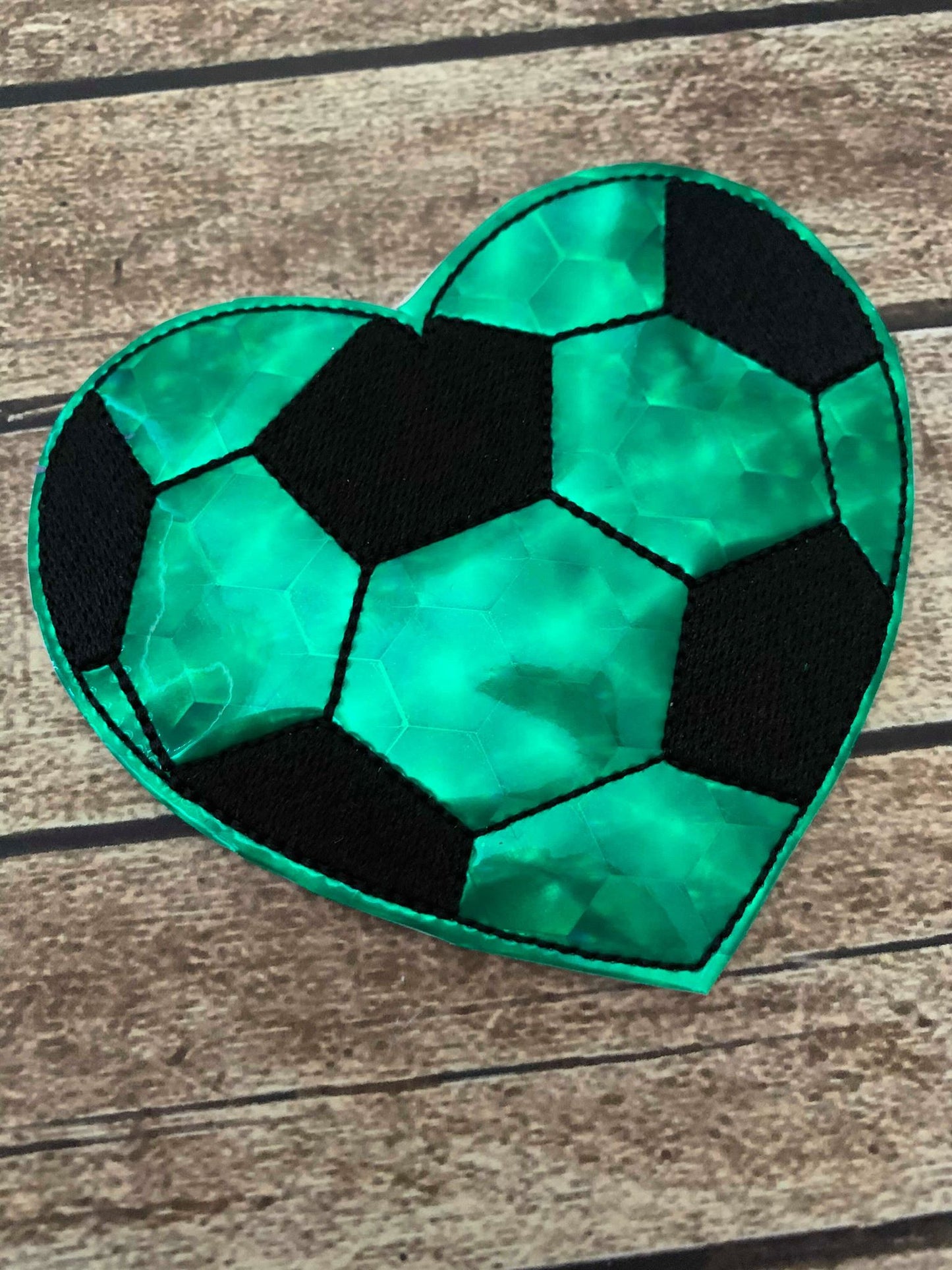Soccer Heart Felties - 3 sizes - 4x4 and 5x7 Grouped- Digital Embroidery Design
