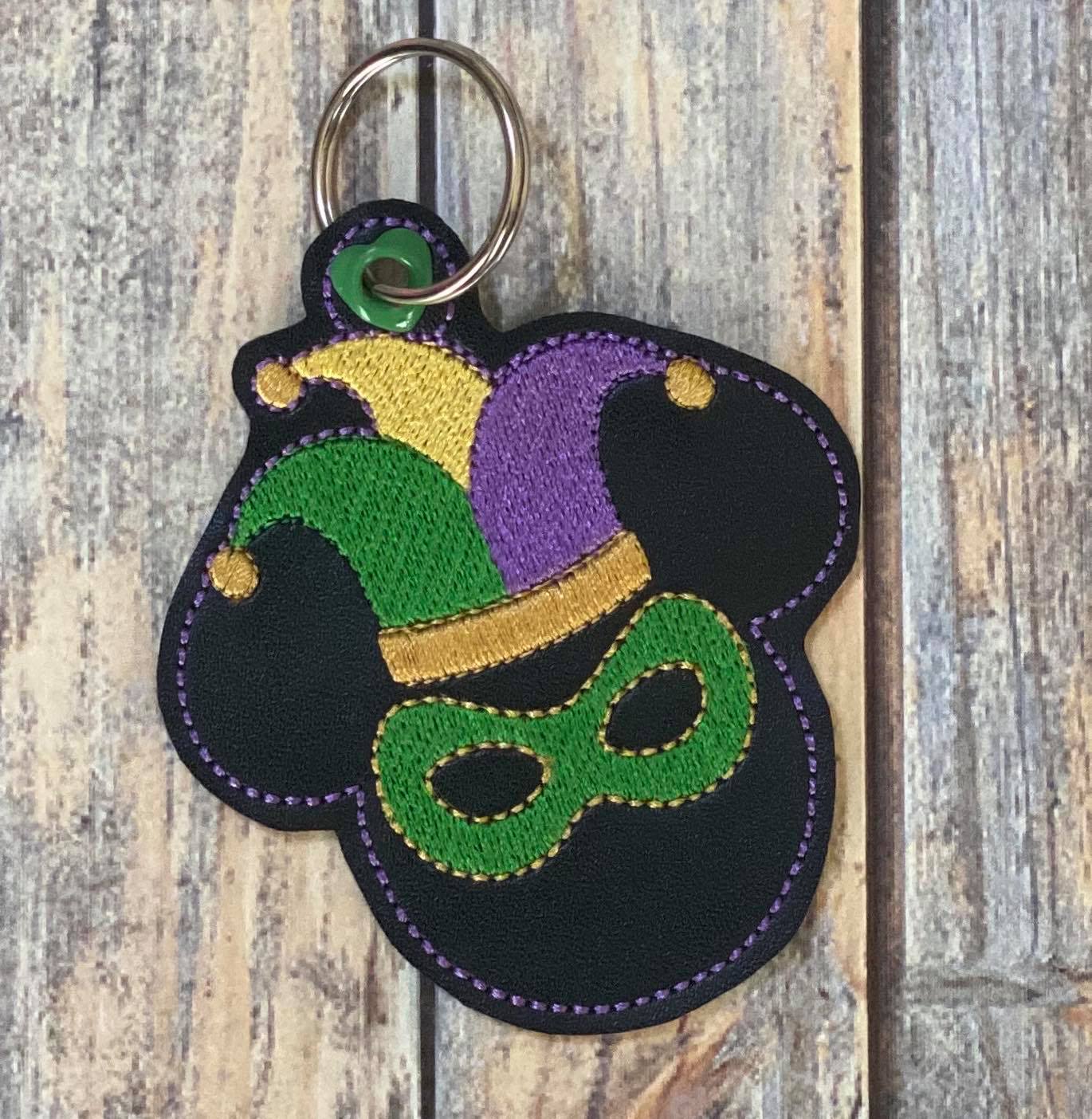 Mardi Gras Mouse Fobs -  DIGITAL Embroidery DESIGN