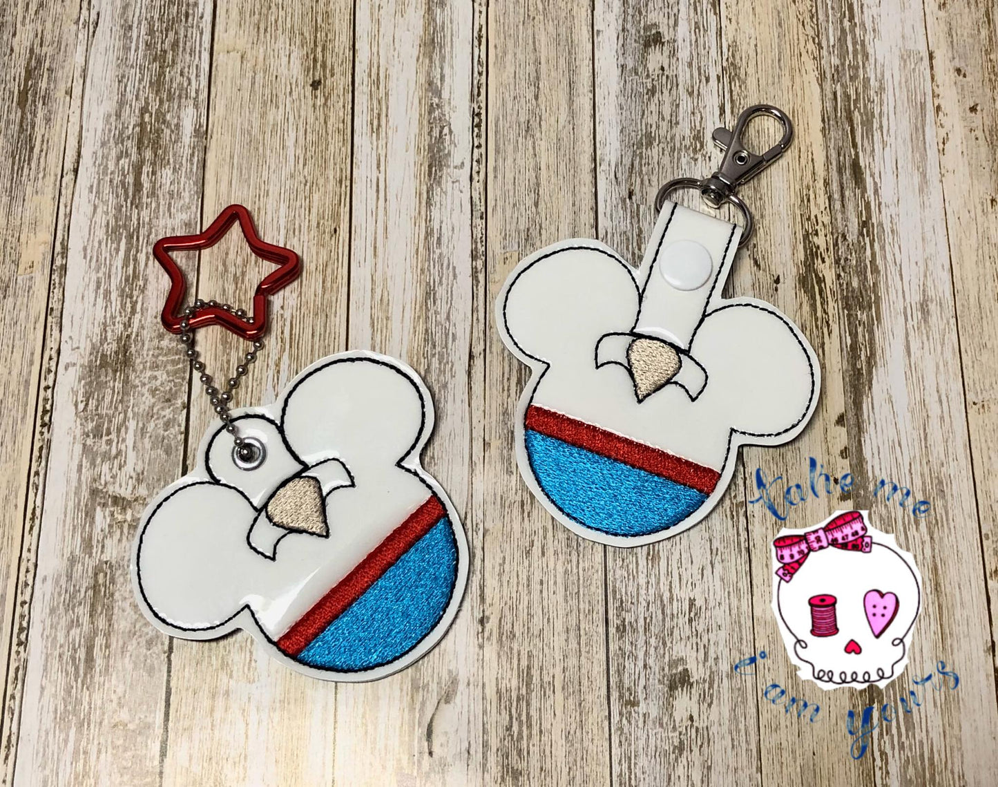 Mermaids Prince Mouse Fobs -  DIGITAL Embroidery DESIGN