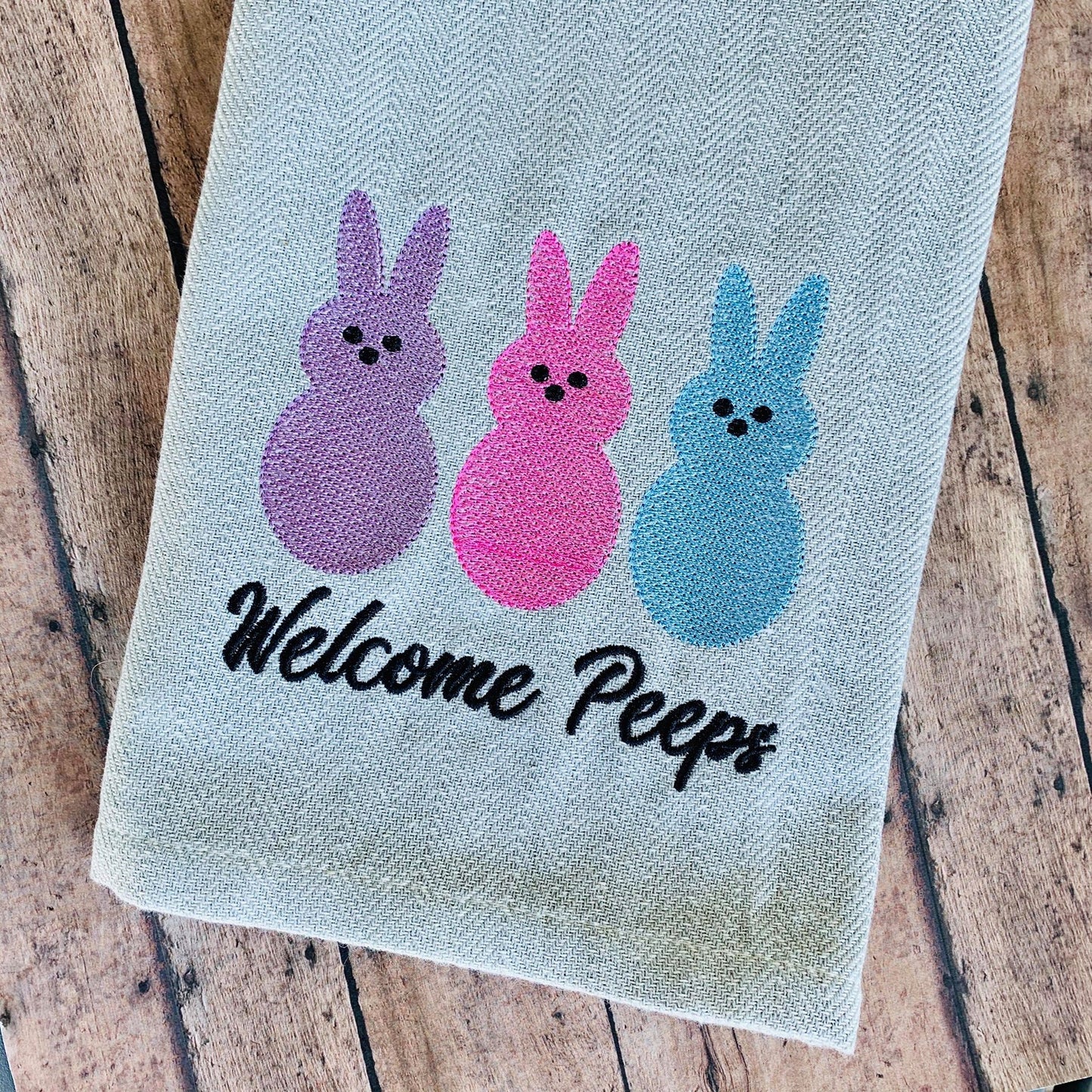 Welcome Peeps - 3 sizes - Digital Embroidery Design
