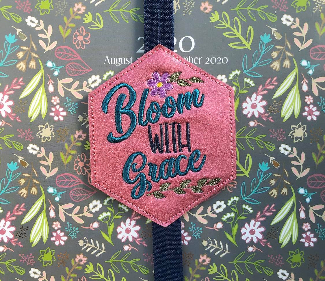Bloom with Grace- Book Band - Digital Embroidery Design