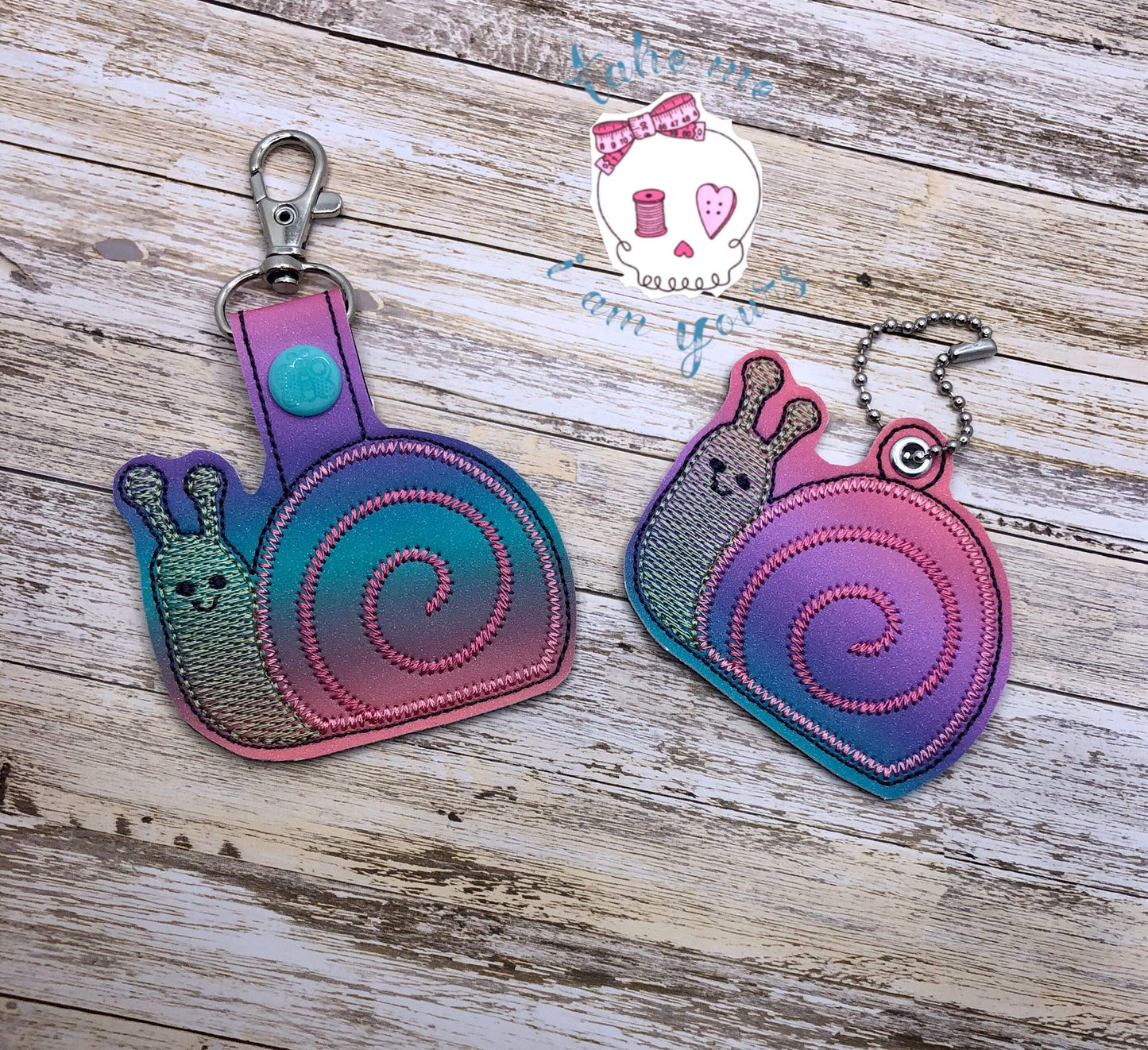 Snail Fobs -  DIGITAL Embroidery DESIGN