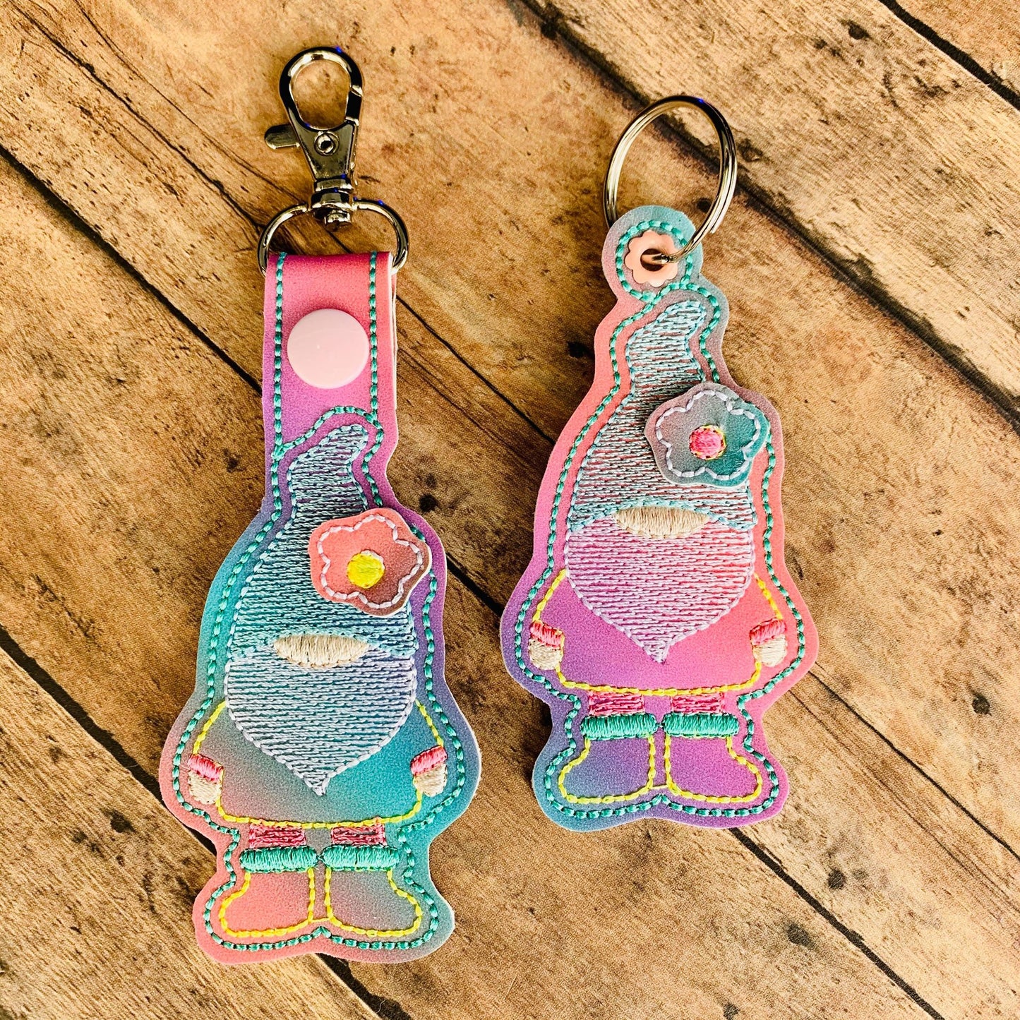 3D Gnome XL Fobs -  DIGITAL Embroidery DESIGN