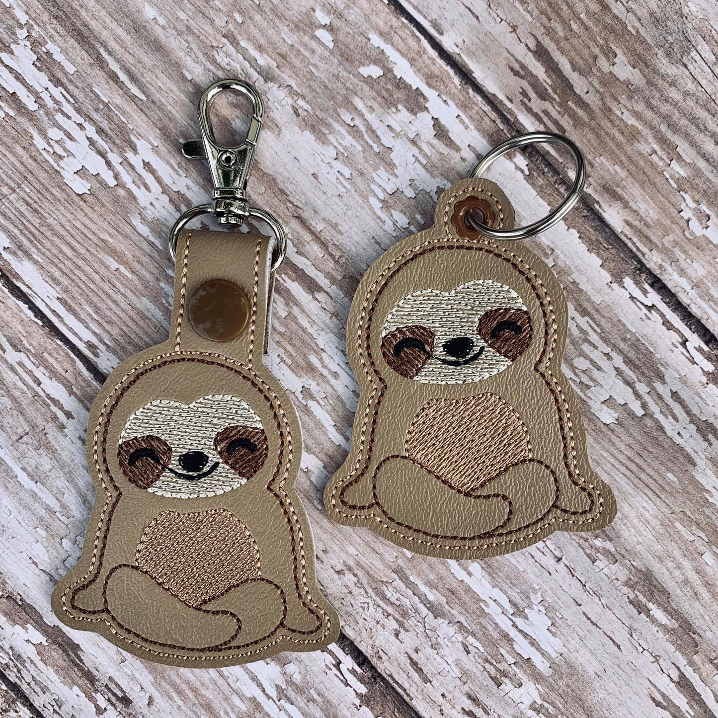Sloth Fobs -  DIGITAL Embroidery DESIGN