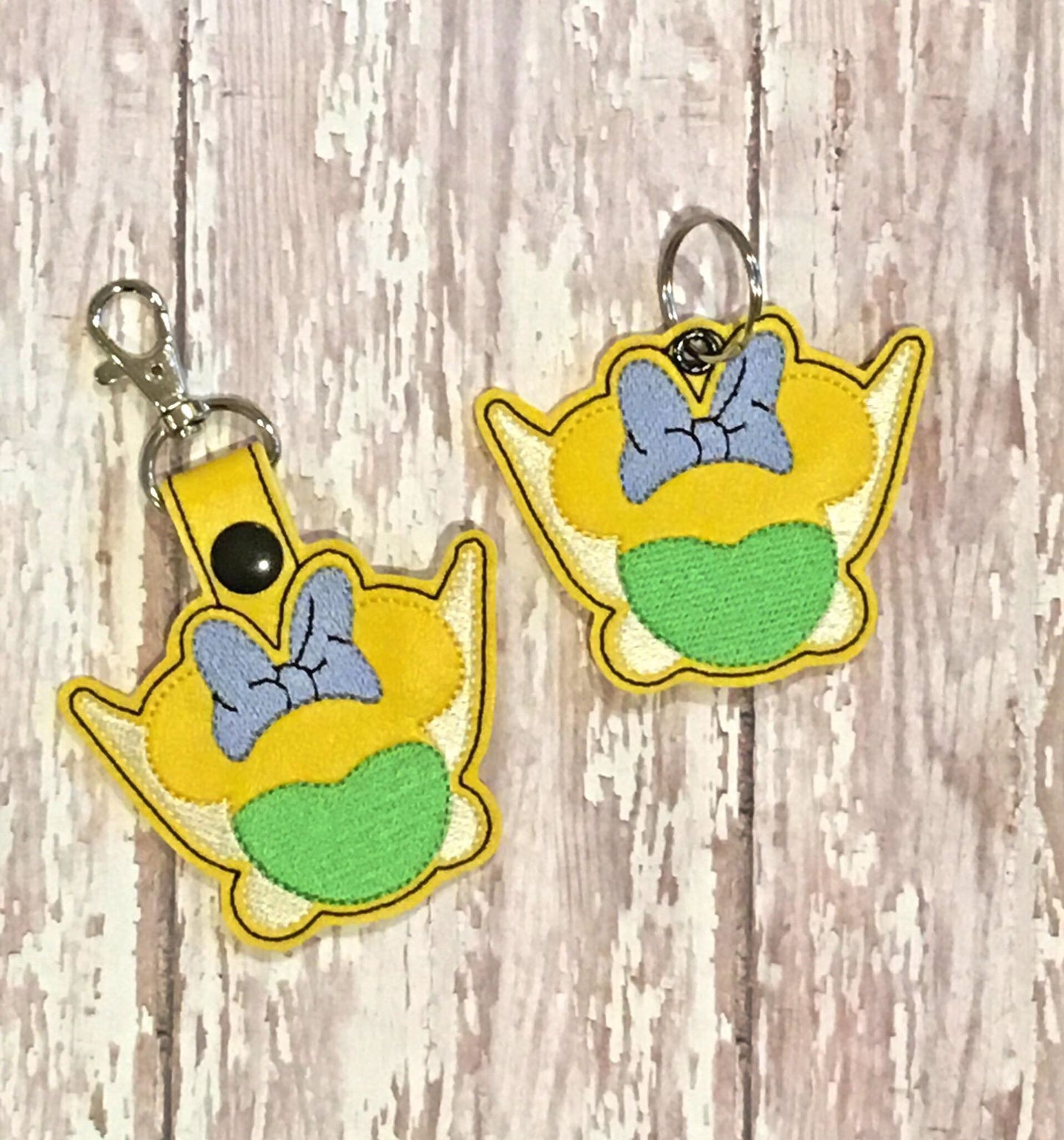 Tink Mouse Fobs -  DIGITAL Embroidery DESIGN