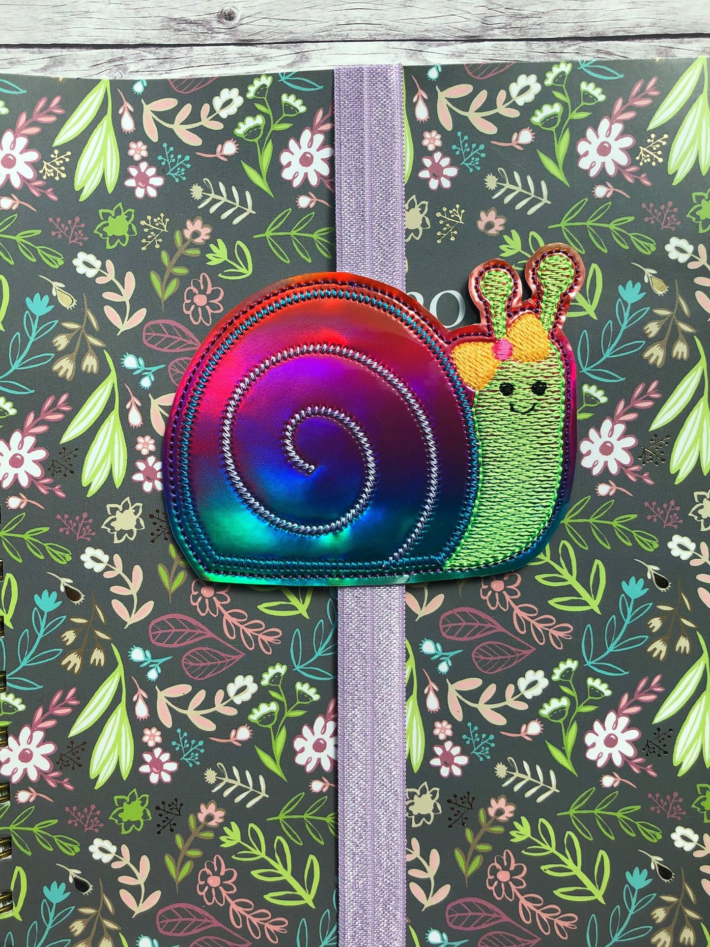Snail Girl Book Band - Digital Embroidery Design