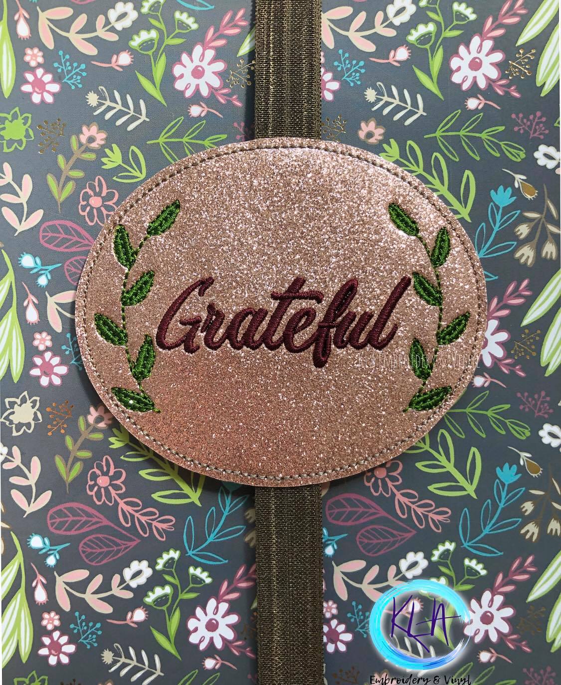 Grateful Book Band - Digital Embroidery Design