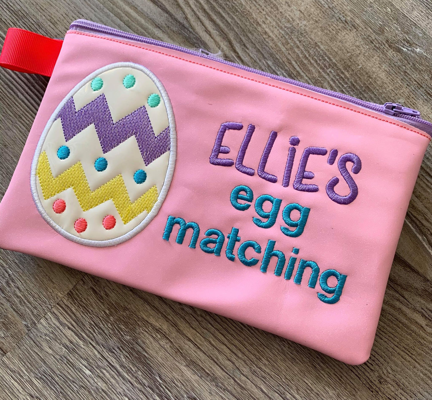 Alphabet Eggs Matching Set with zipper bag - Digital Embroidery Design