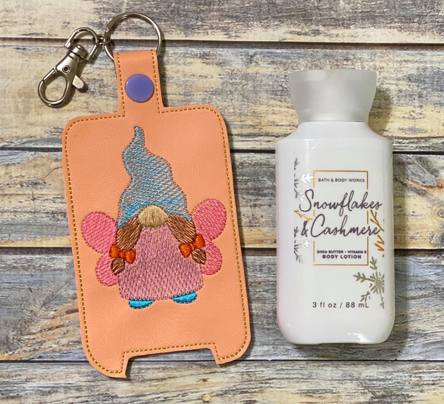Fairy Gnome Hand Lotion Holder 5x7 included - DIGITAL Embroidery DESIGN