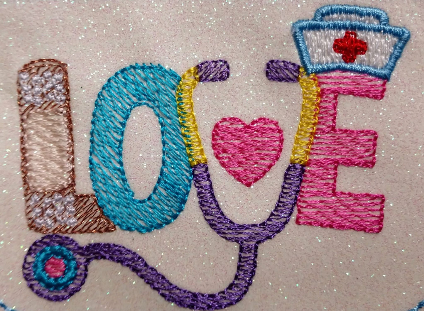 Nurse Love - 4 Sizes - Digital Embroidery Design