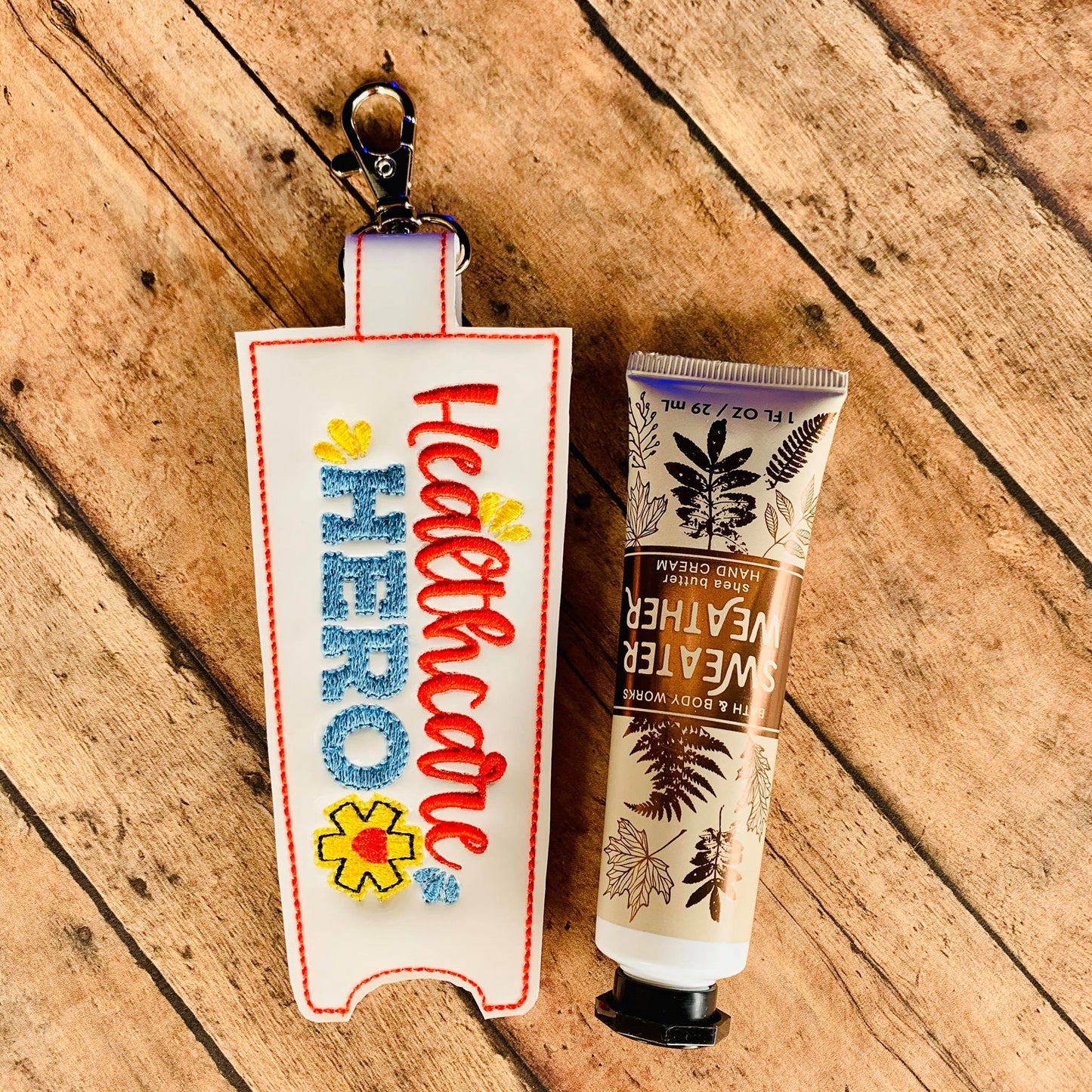 Healthcare Hero Hand Cream Holder 5x7 - DIGITAL Embroidery DESIGN