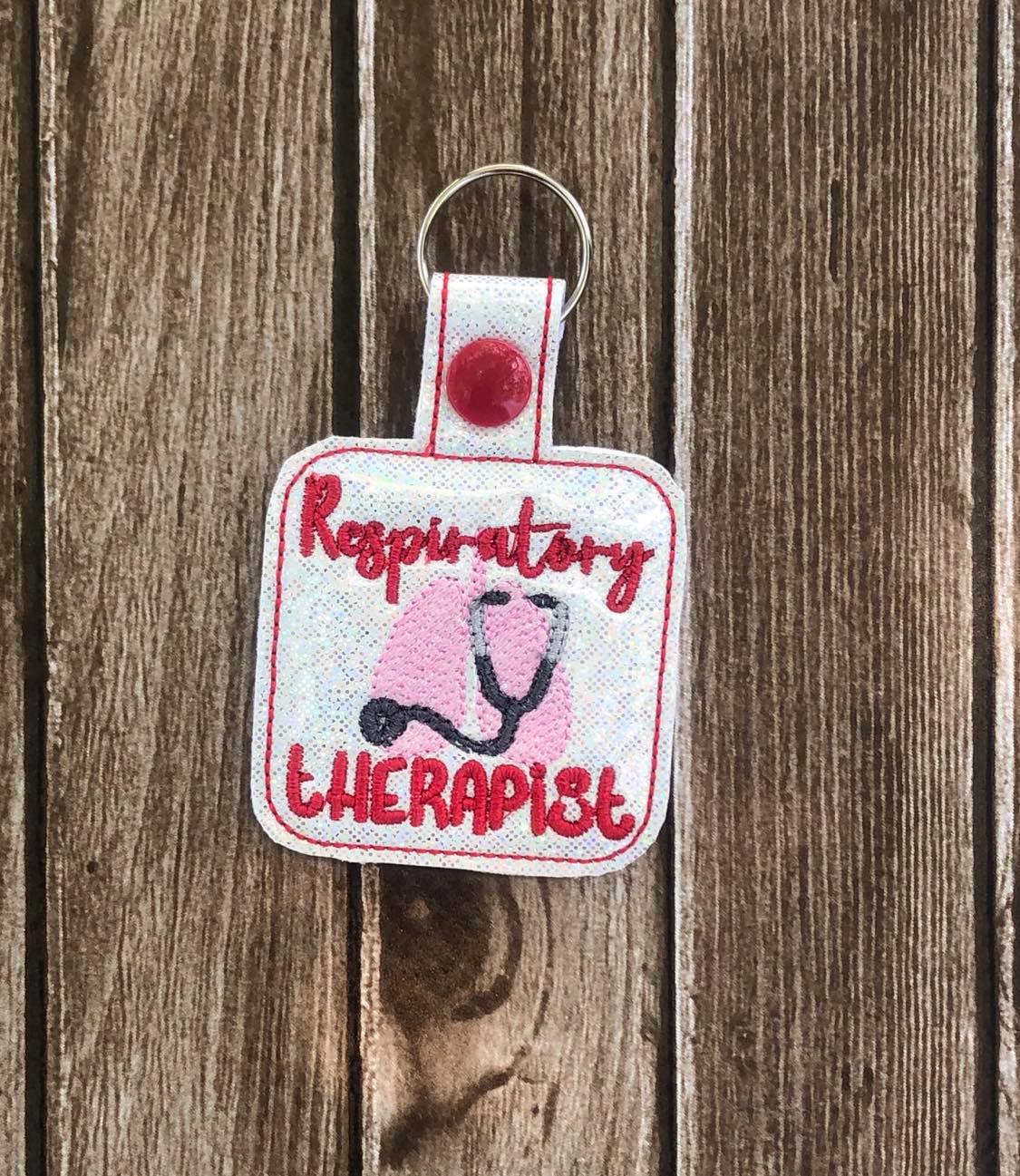 Respiratory Therapist Fobs - DIGITAL Embroidery DESIGN