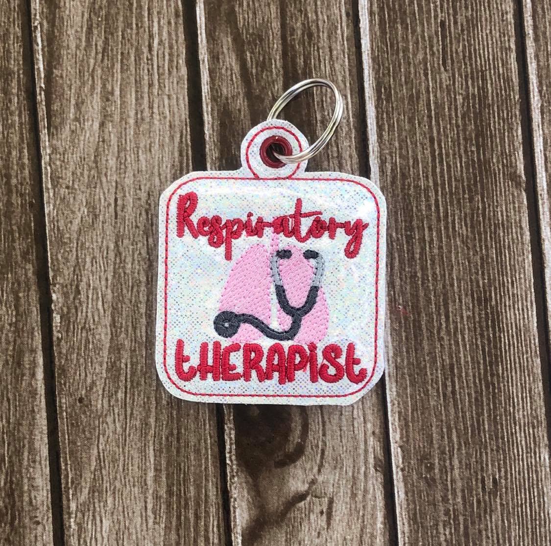 Respiratory Therapist Fobs - DIGITAL Embroidery DESIGN