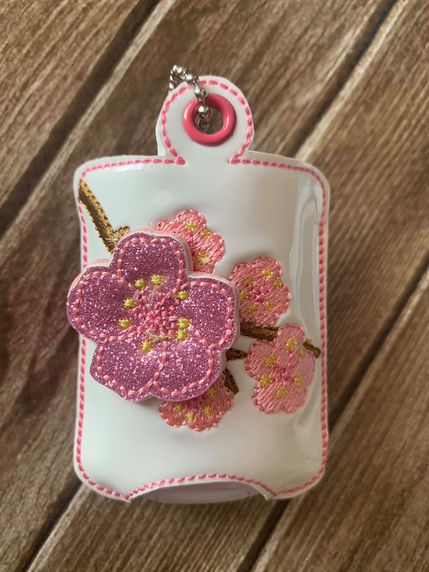 3D Cherry Blossom Sanitizer Holders - DIGITAL Embroidery DESIGN