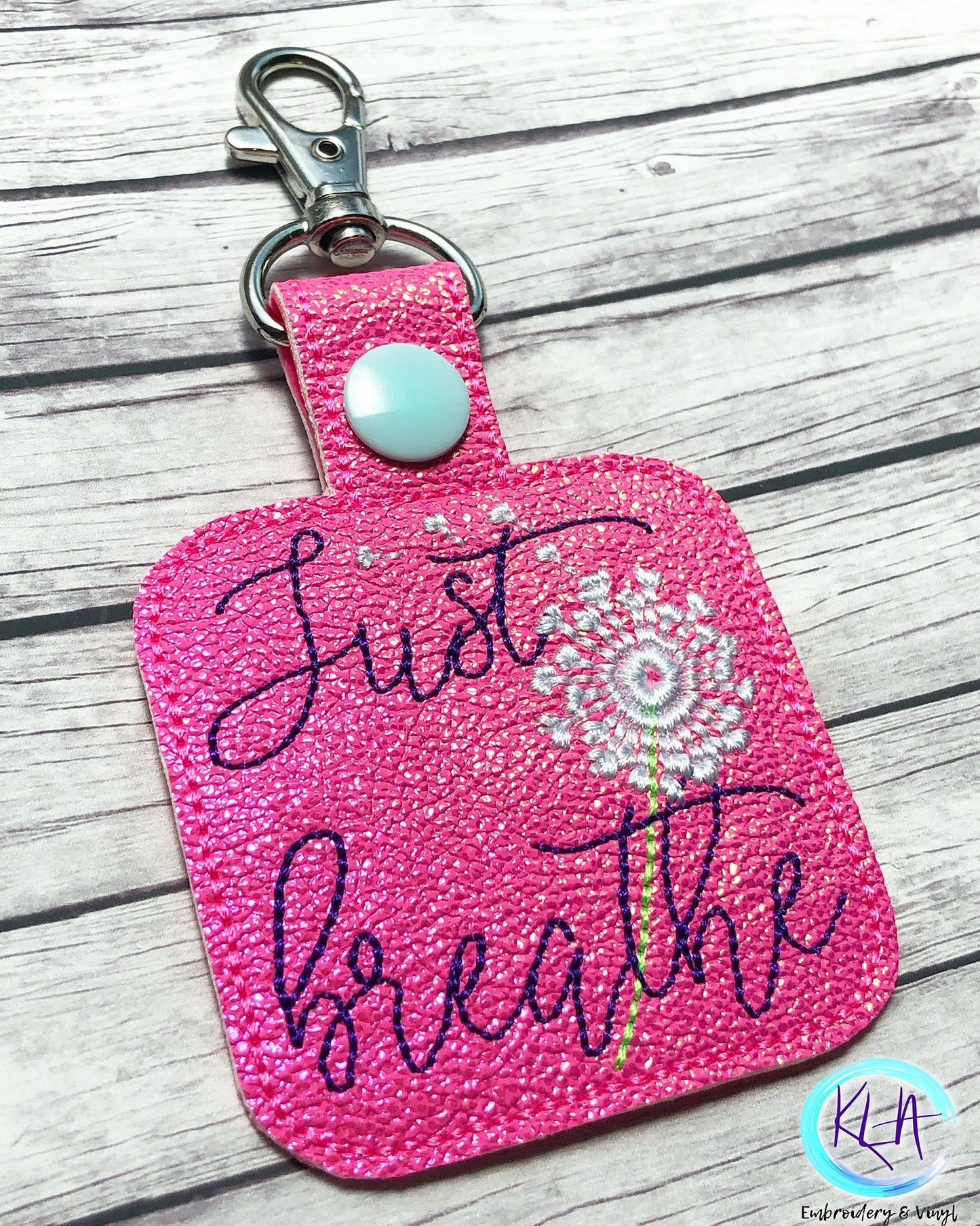 Just Breathe Fobs - DIGITAL Embroidery DESIGN