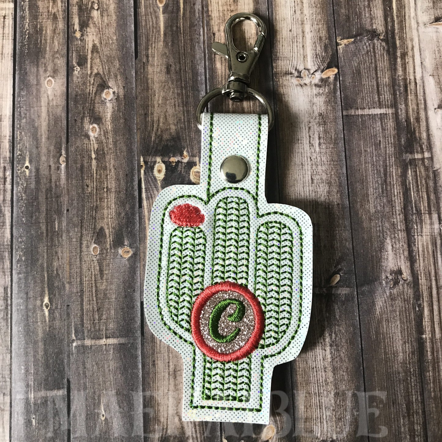 Cactus Applique Fobs 4x4 and 5x7 included- DIGITAL Embroidery DESIGN