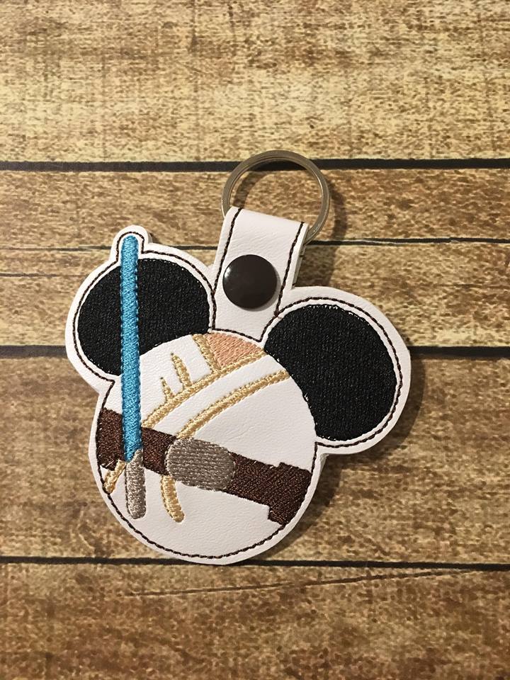 Jedi Mouse Fob - Digital Embroidery Design