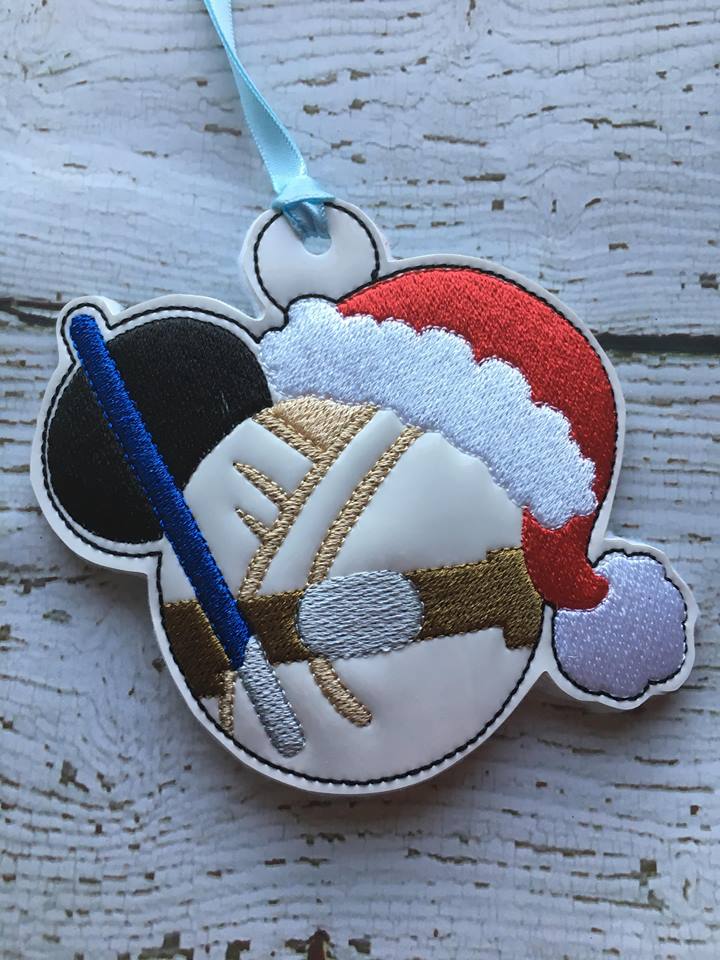 Jedi Mouse Ornament - Digital Embroidery Design
