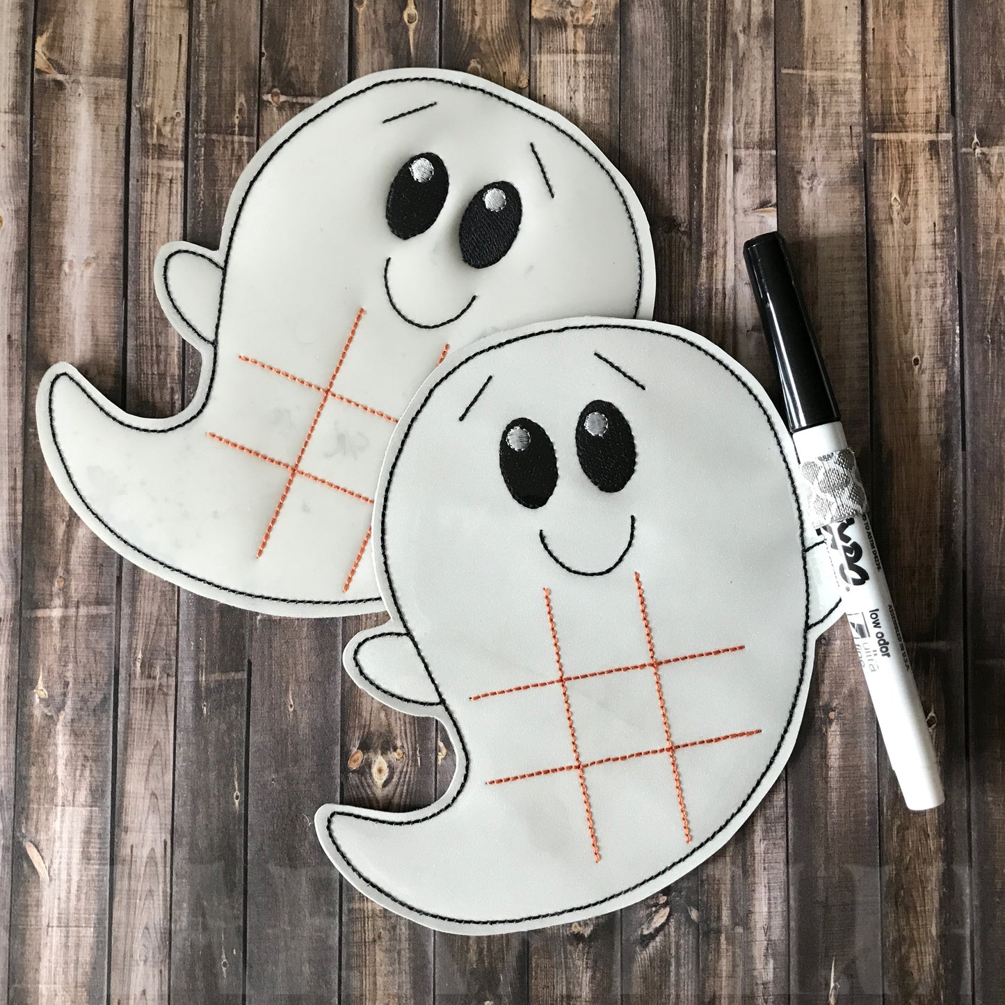Ghost Tic Tac Toe Boards - 4 sizes - Digital Embroidery Design