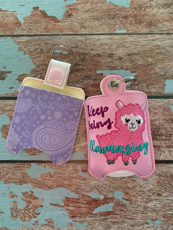 Keep Being Llamazing Sanitizer Holders - Embroidery Design - DIGITAL Embroidery DESIGN