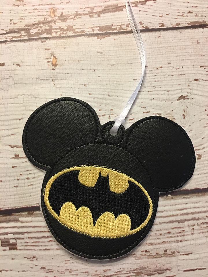 Bat Hero Mouse Ornament - Embroidery Design - DIGITAL Embroidery DESIGN