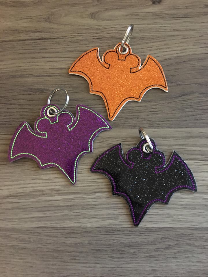 Mouse Bat Key Fobs - Embroidery Design - DIGITAL Embroidery DESIGN