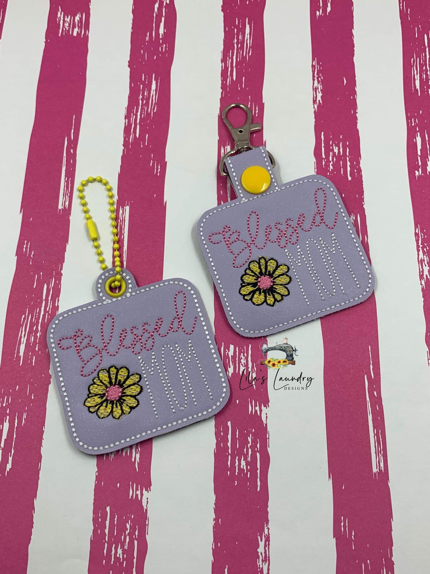 Blessed Mom Fobs - Digital Embroidery Design