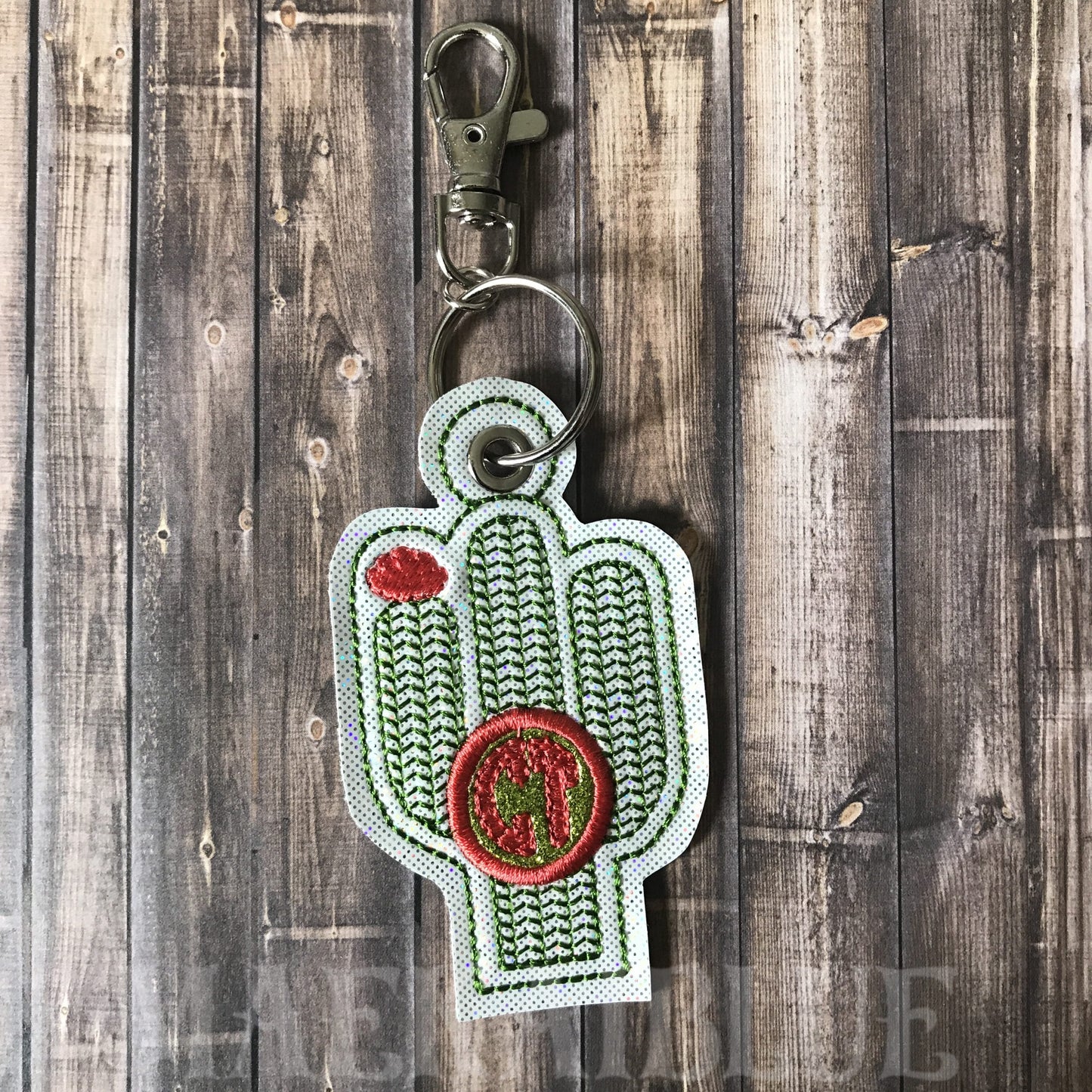 Cactus Applique Fobs 4x4 and 5x7 included- DIGITAL Embroidery DESIGN