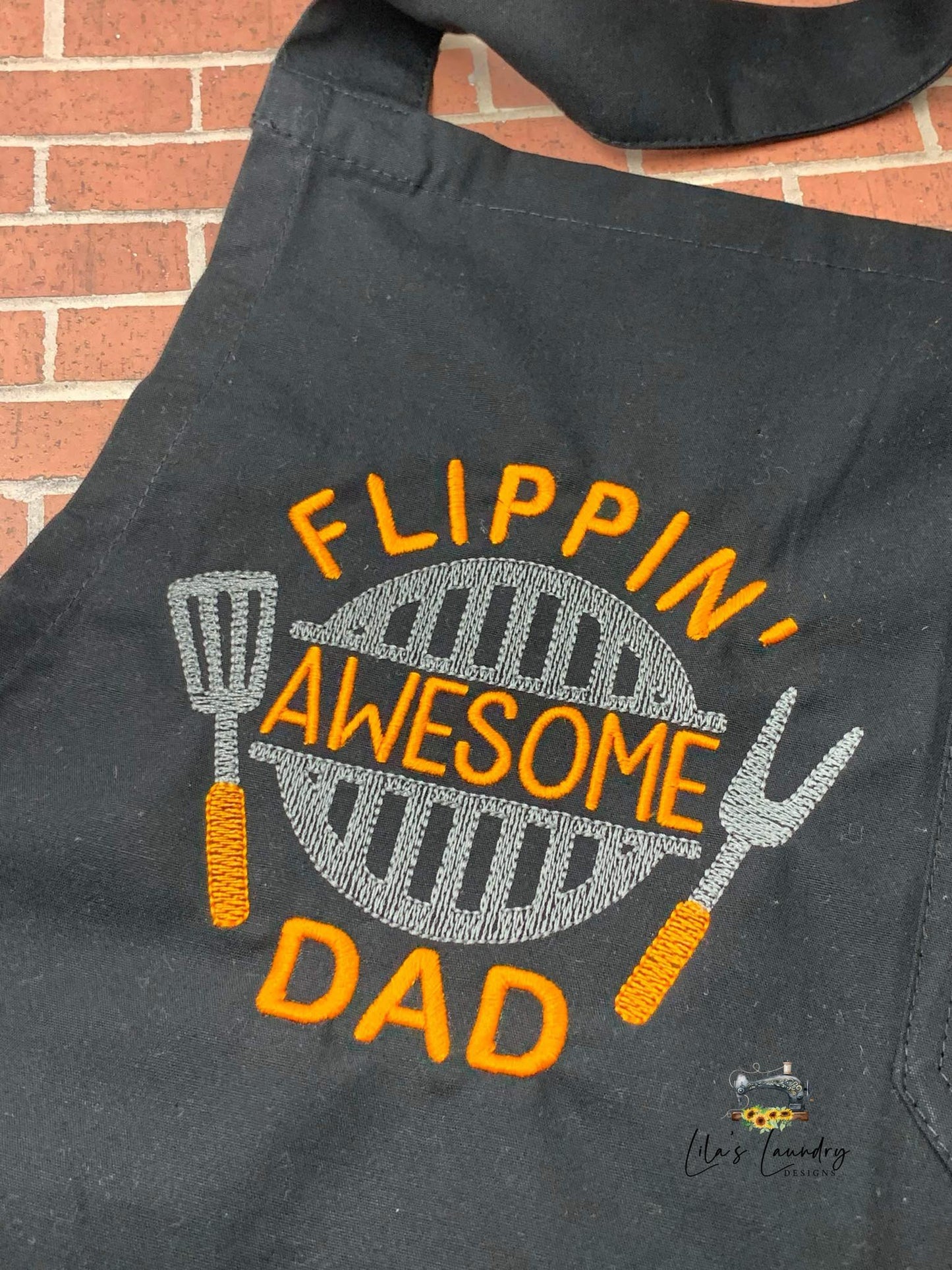 Flippin' Awesome Dad - 4 Sizes - Digital Embroidery Design