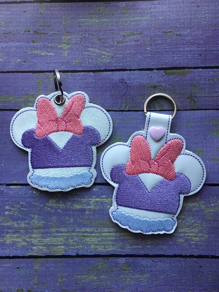 Duck Girl Mouse Fobs - Embroidery Design - DIGITAL Embroidery DESIGN