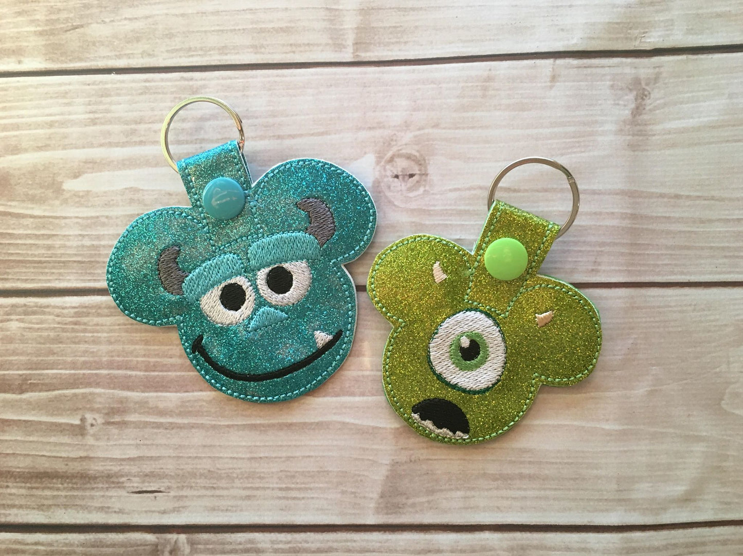 Best Friend Monster Duo Fobs 4x4 and 5x7 Grouped