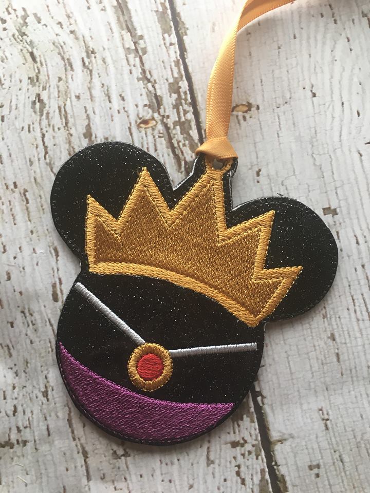Evil Queen Villain Ornament - Digital Embroidery Design